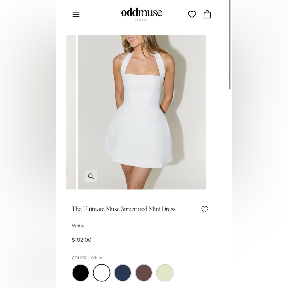 The Ultimate Muse Structured Mini Dress